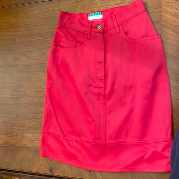 Moschino Dresses & Skirts - Red Skirt by MOSCHINO, made in Italy. Size XS. Brand new. Never worn.